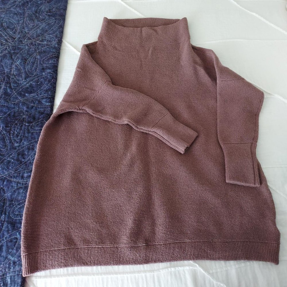NWT Free People Ottoman sweater, brown/rose, XS - Picture 3 of 14